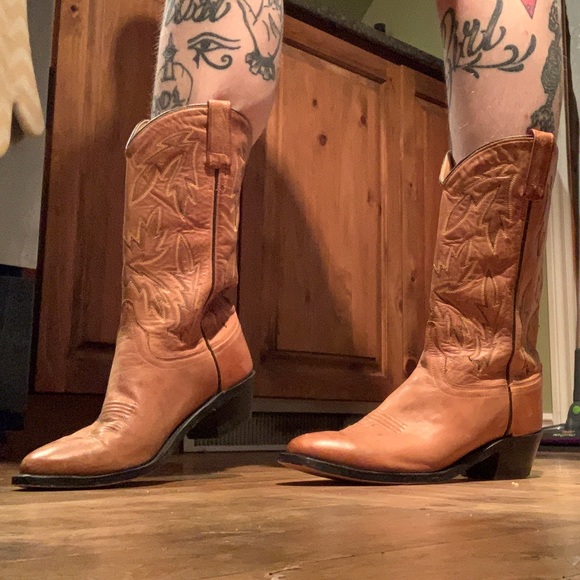 Leather Cowboy Boots - Picture 7 of 9